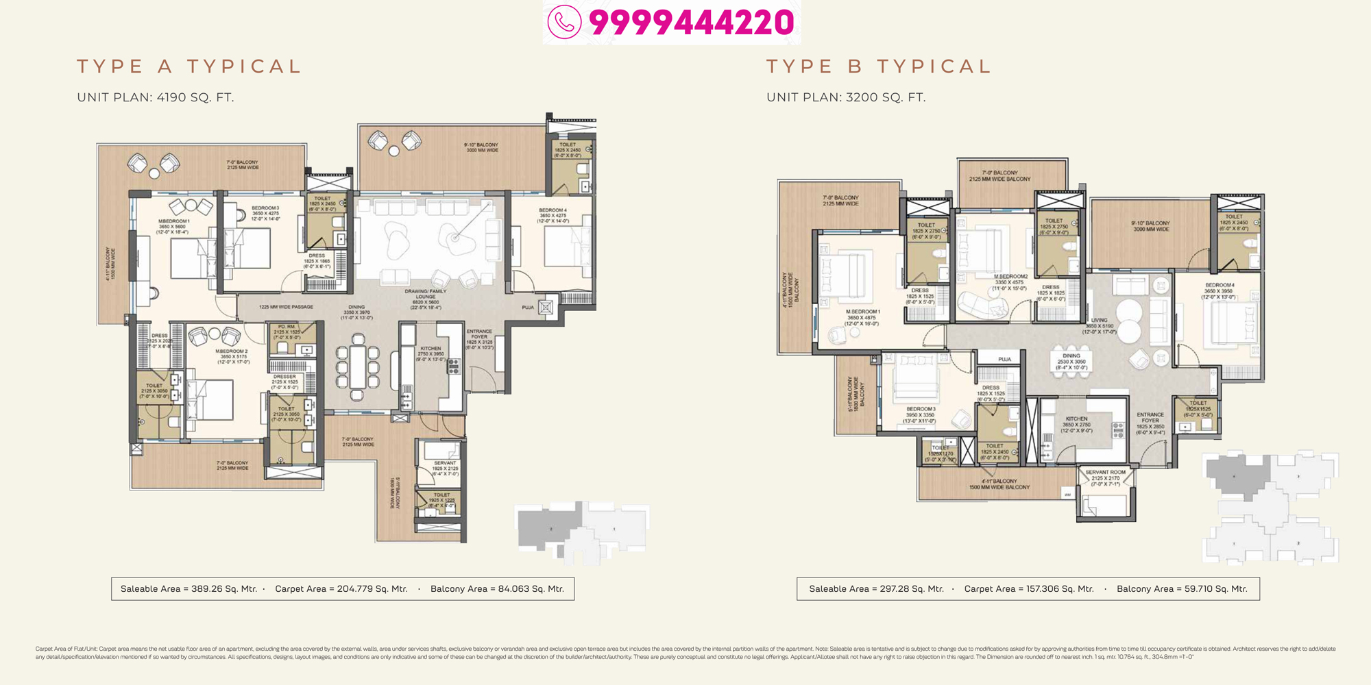 ACE Hanei 3 BHK Floor Plan